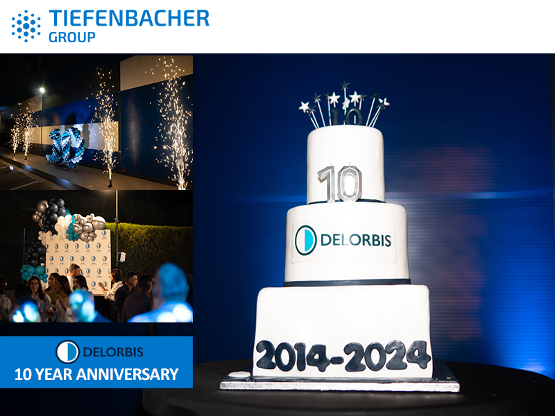 Tiefenbacher Group celebrating Delorbis 10th Birthday